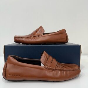 Cole Haan Grand Laser Penny Driver British Tan/Java C36653 Men Size 10.5 M